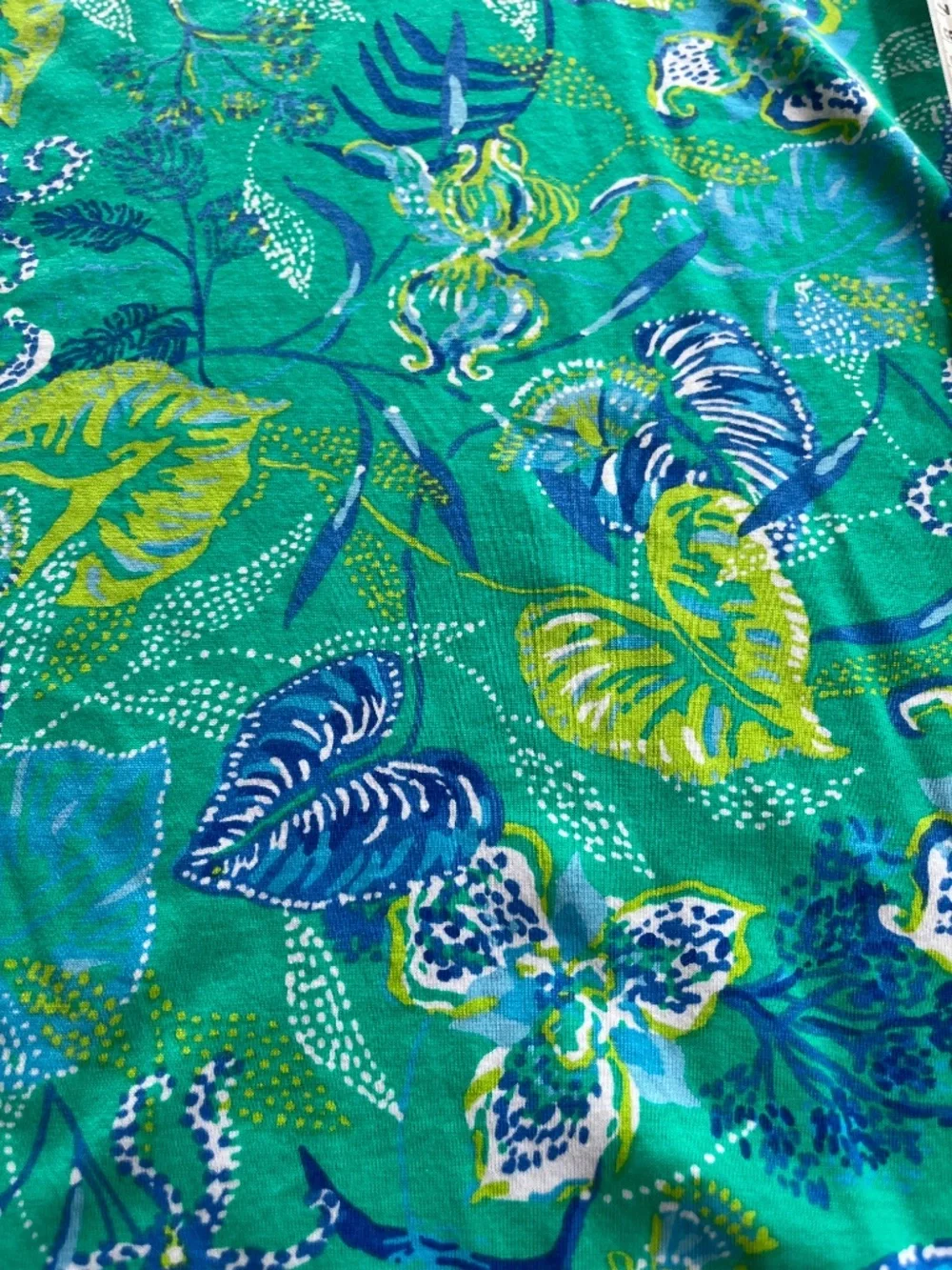 Lilly Pulitzer Etta Floral Pima Cotton Dress size Small